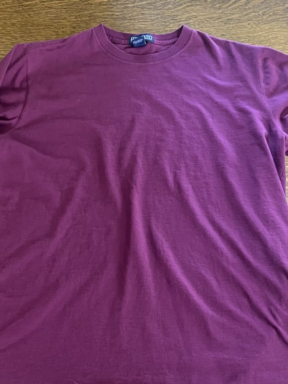 Lands End Mens Sz Large Burgundy Long Sleeve T-shirt